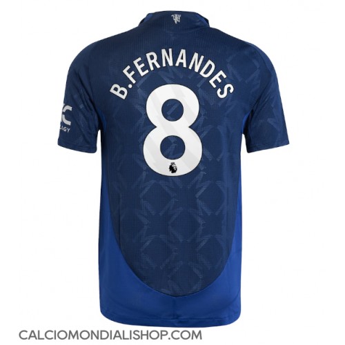 Maglie da calcio Manchester United Bruno Fernandes #8 Seconda Maglia 2024-25 Manica Corta